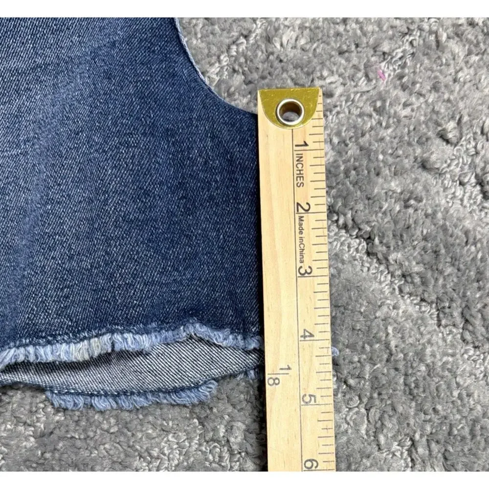 Kensie Jeans Vintage Luxe Women's The Short Size 6/28 Lesina Blue Denim Shorts - Picture 7 of 8